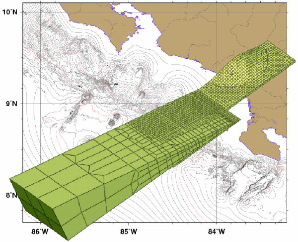 subduzierender Seamount